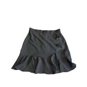 Banana Republic Ruffle Hem‎ Black Mini Skirt, Stylish Party Cocktail Skirt